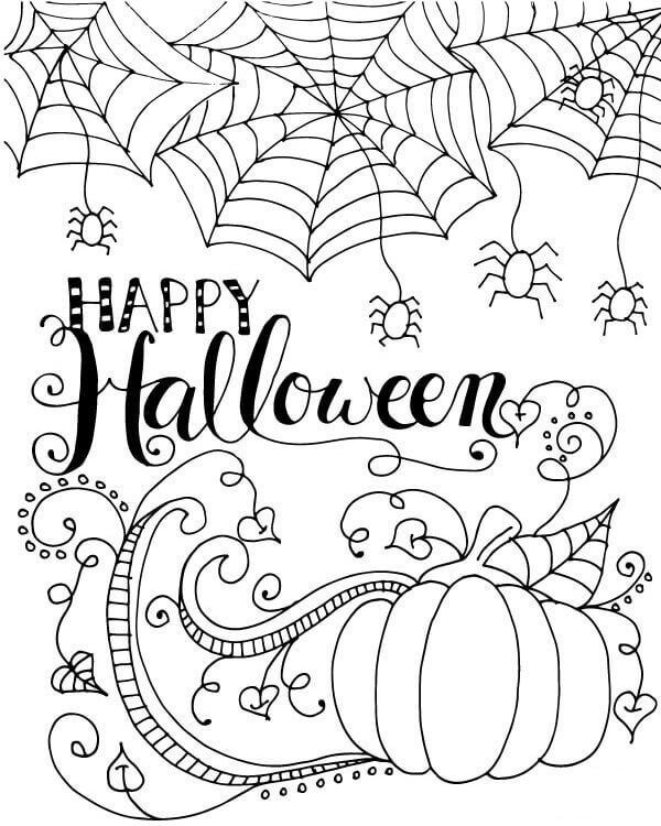 32 Free and Fun Halloween Coloring Pages Printable 9