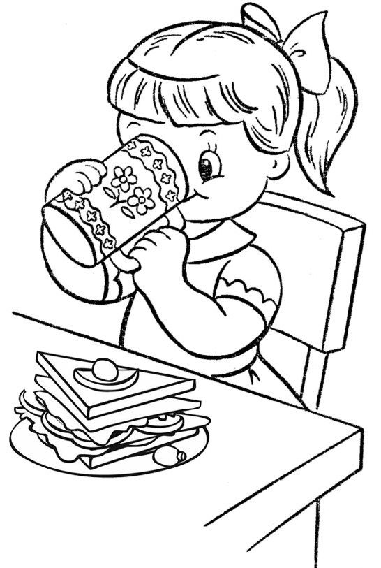 33 Lunch Food Coloring Pages Fun Printable 21