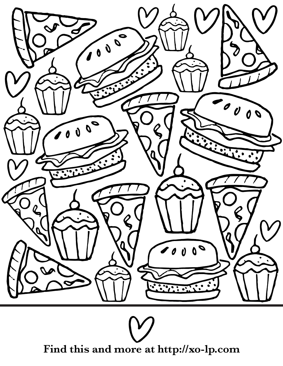 33 Lunch Food Coloring Pages Fun Printable 3