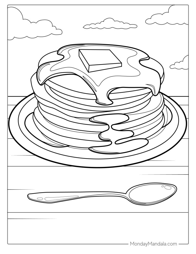 33 Lunch Food Coloring Pages Fun Printable 31