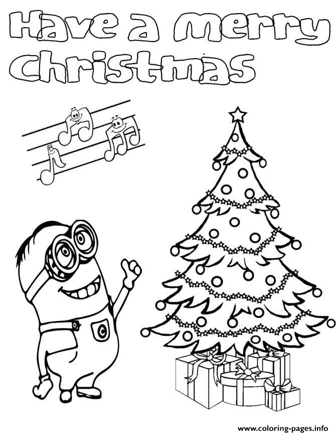 33 Minion Christmas Coloring Pages Printable Festive 1