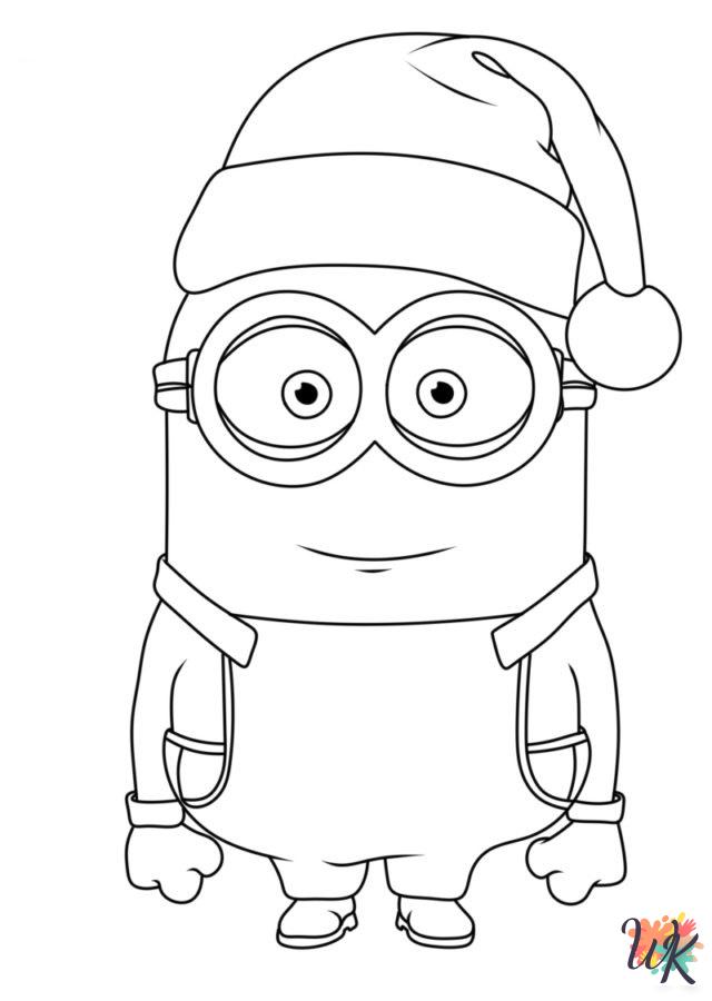 33 Minion Christmas Coloring Pages Printable Festive 2