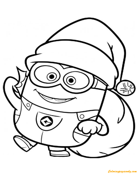 33 Minion Christmas Coloring Pages Printable Festive 24