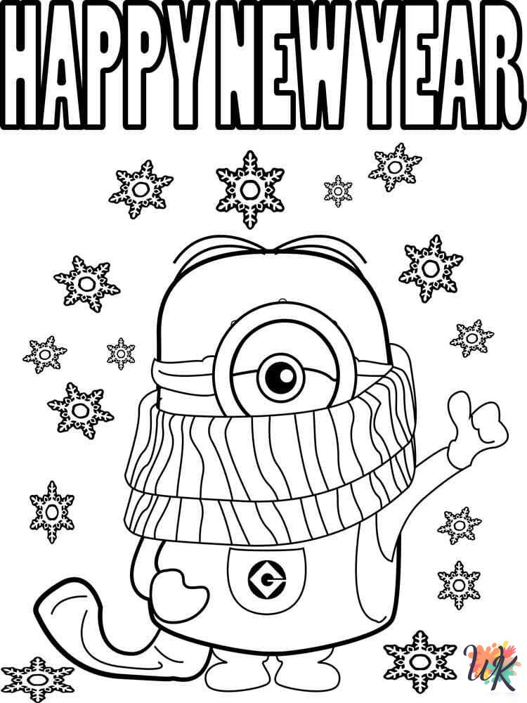 33 Minion Christmas Coloring Pages Printable Festive 26