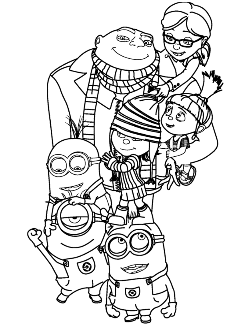 33 Minion Christmas Coloring Pages Printable Festive 30