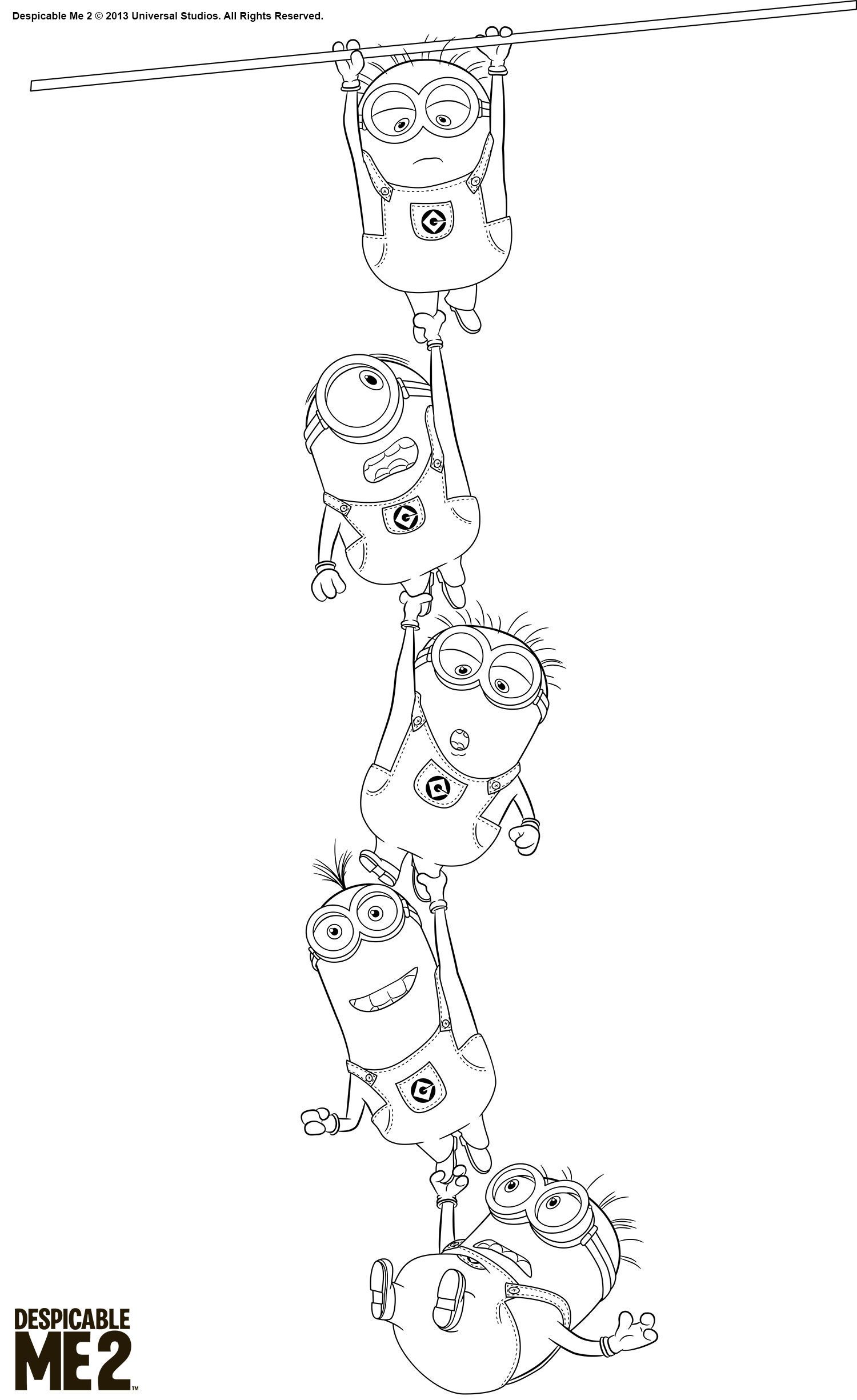 33 Minion Christmas Coloring Pages Printable Festive 35