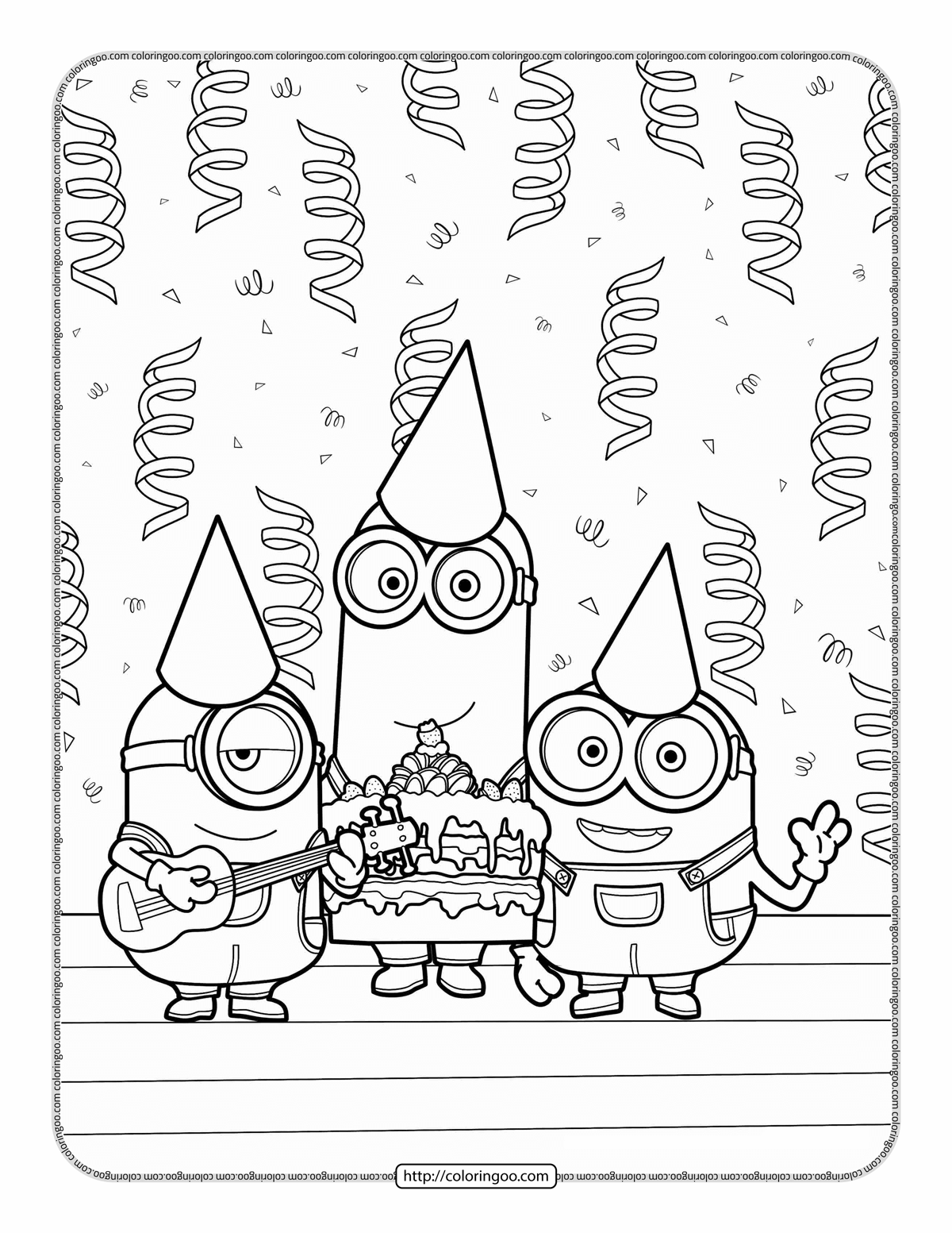 33 Minion Christmas Coloring Pages Printable Festive 6