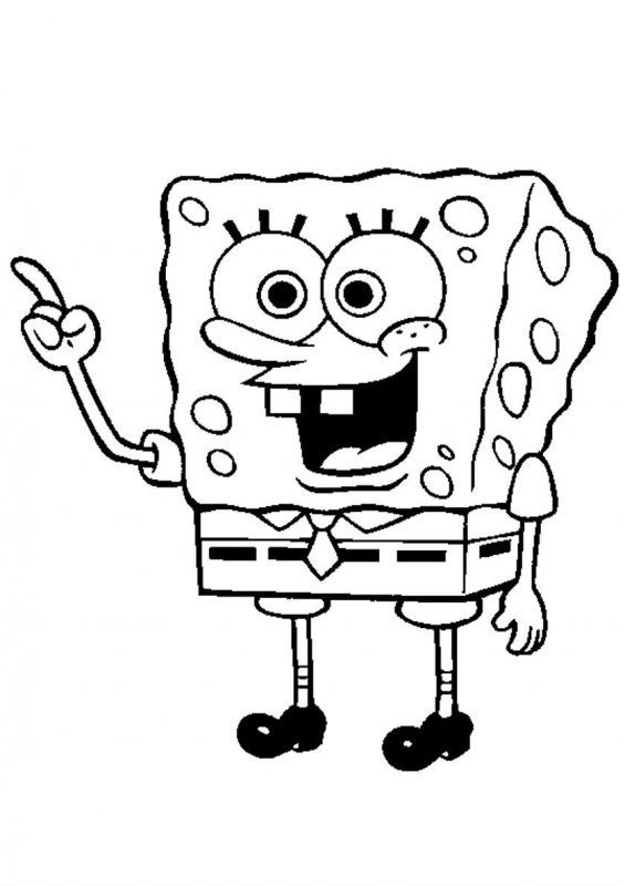 35 Cute SpongeBob Coloring Pages 14