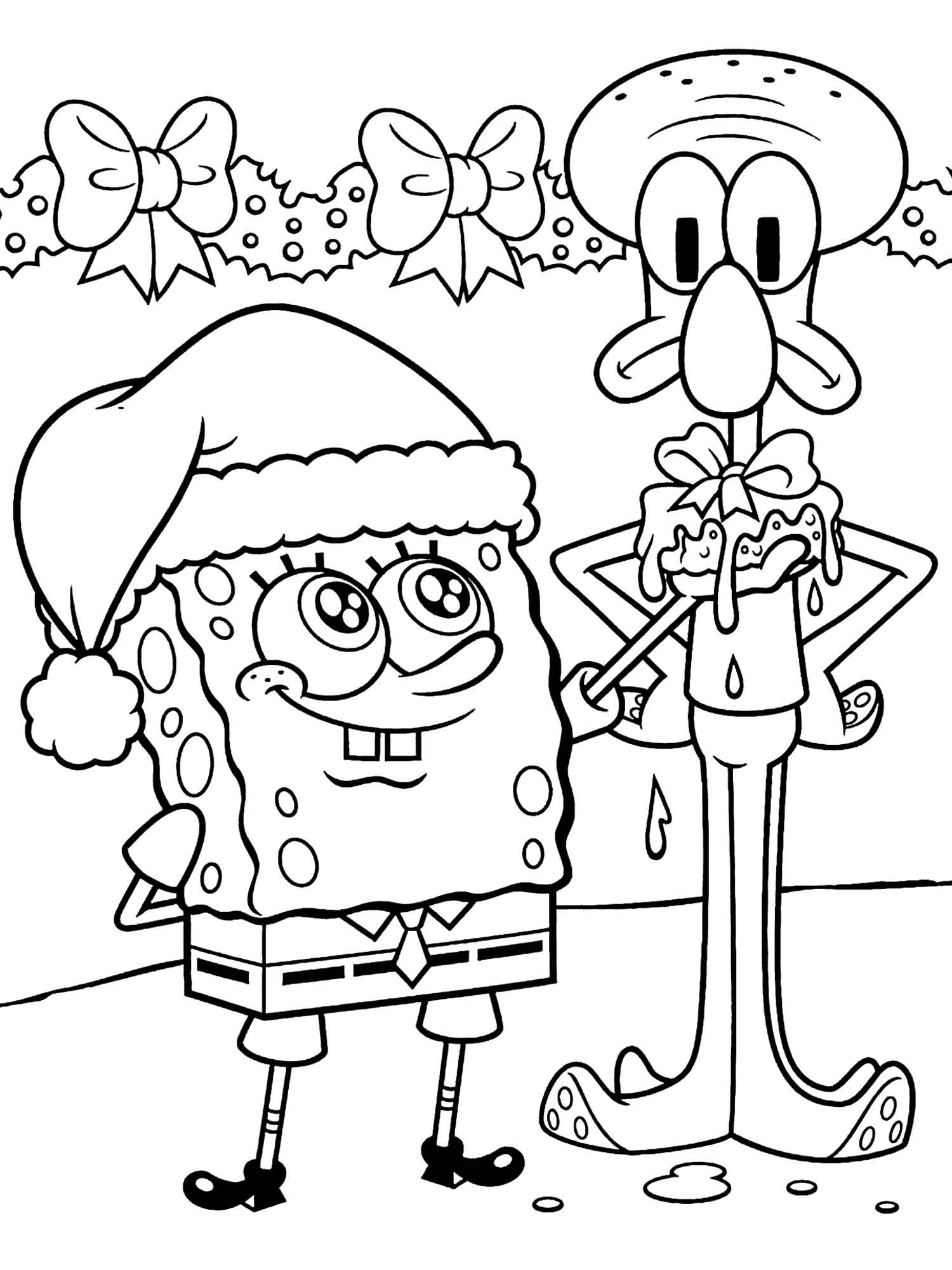 35 Cute SpongeBob Coloring Pages 16