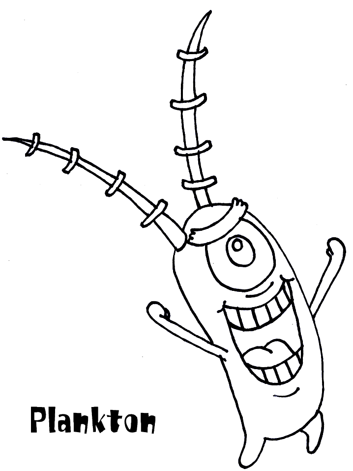 35 Cute SpongeBob Coloring Pages 19