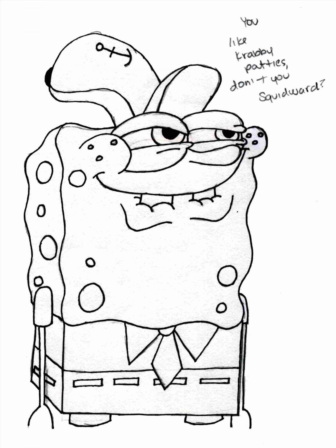 35 Cute SpongeBob Coloring Pages 20