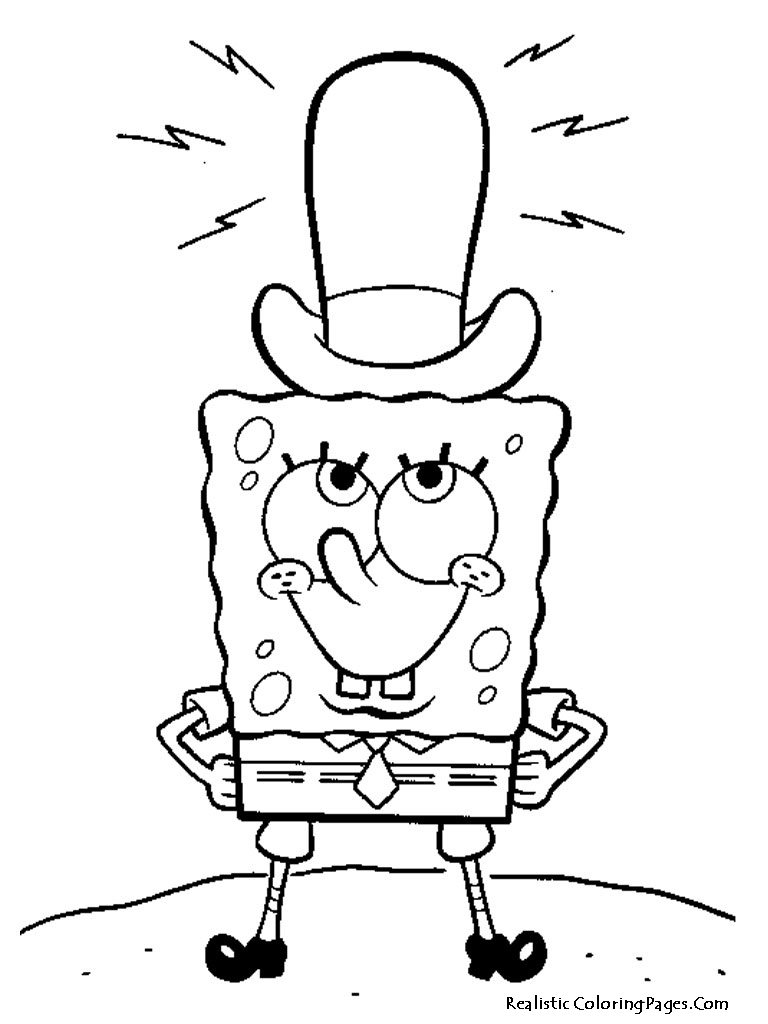 35 Cute SpongeBob Coloring Pages 23