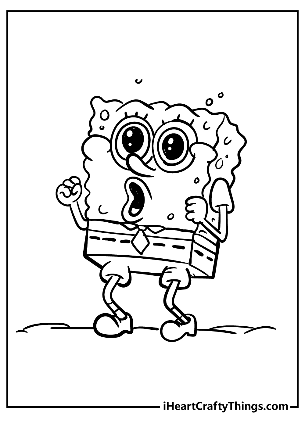 35 Cute SpongeBob Coloring Pages 26