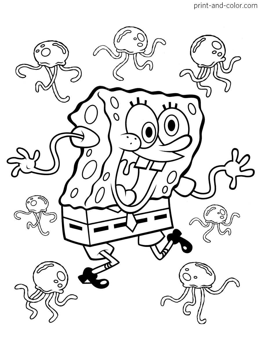 35 Cute SpongeBob Coloring Pages 28