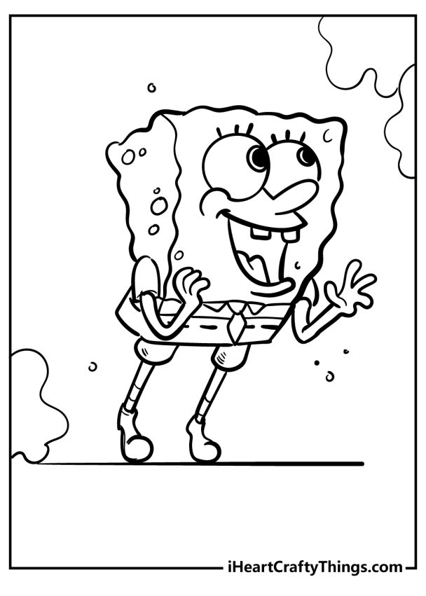 35 Cute SpongeBob Coloring Pages 31