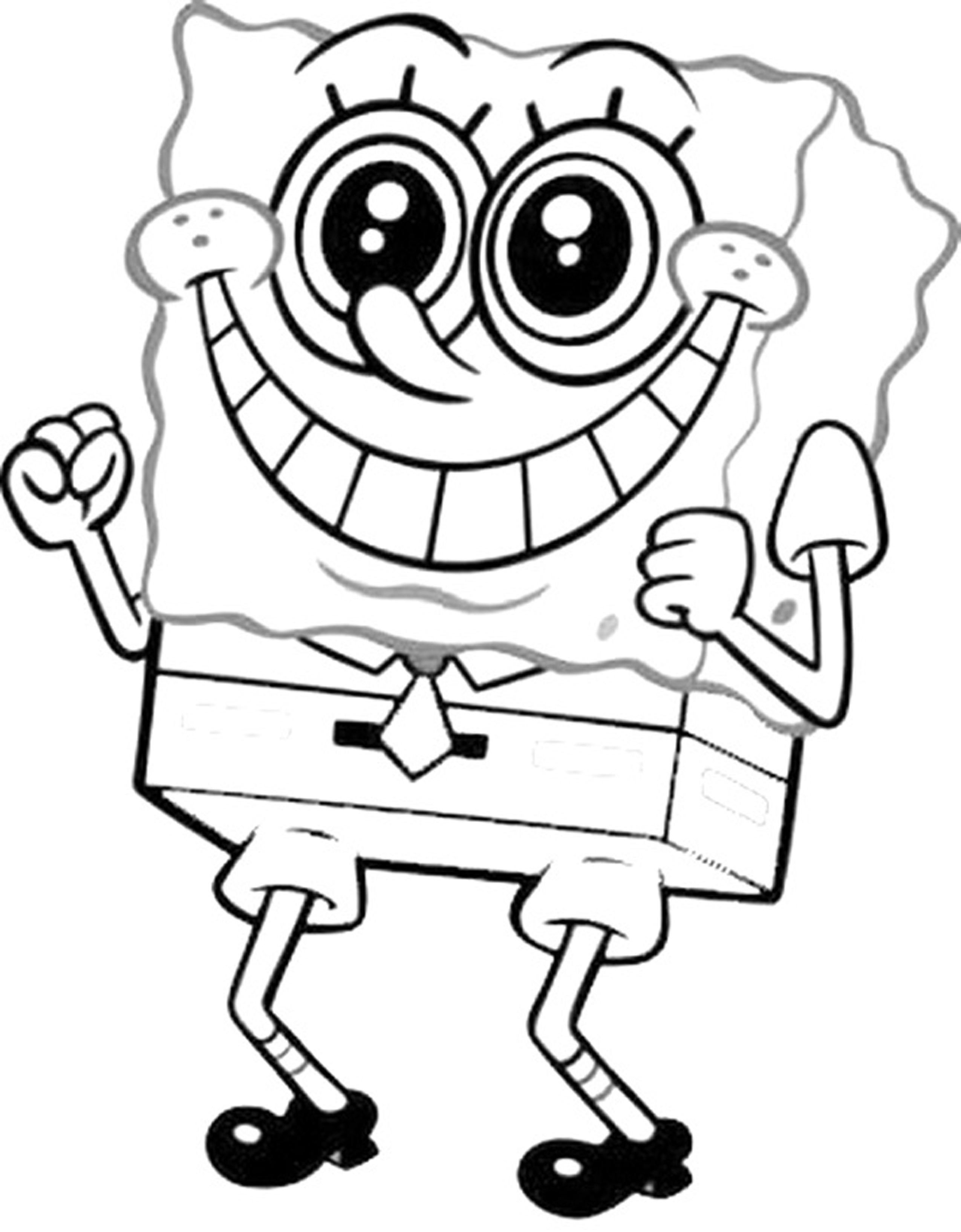 35 Cute SpongeBob Coloring Pages 32