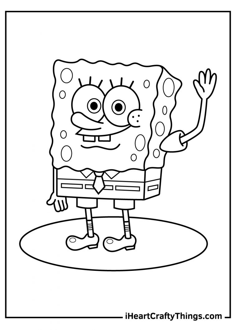 35 Cute SpongeBob Coloring Pages 4