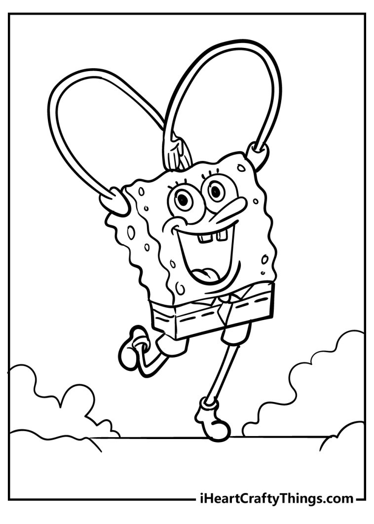 35 Cute SpongeBob Coloring Pages 6