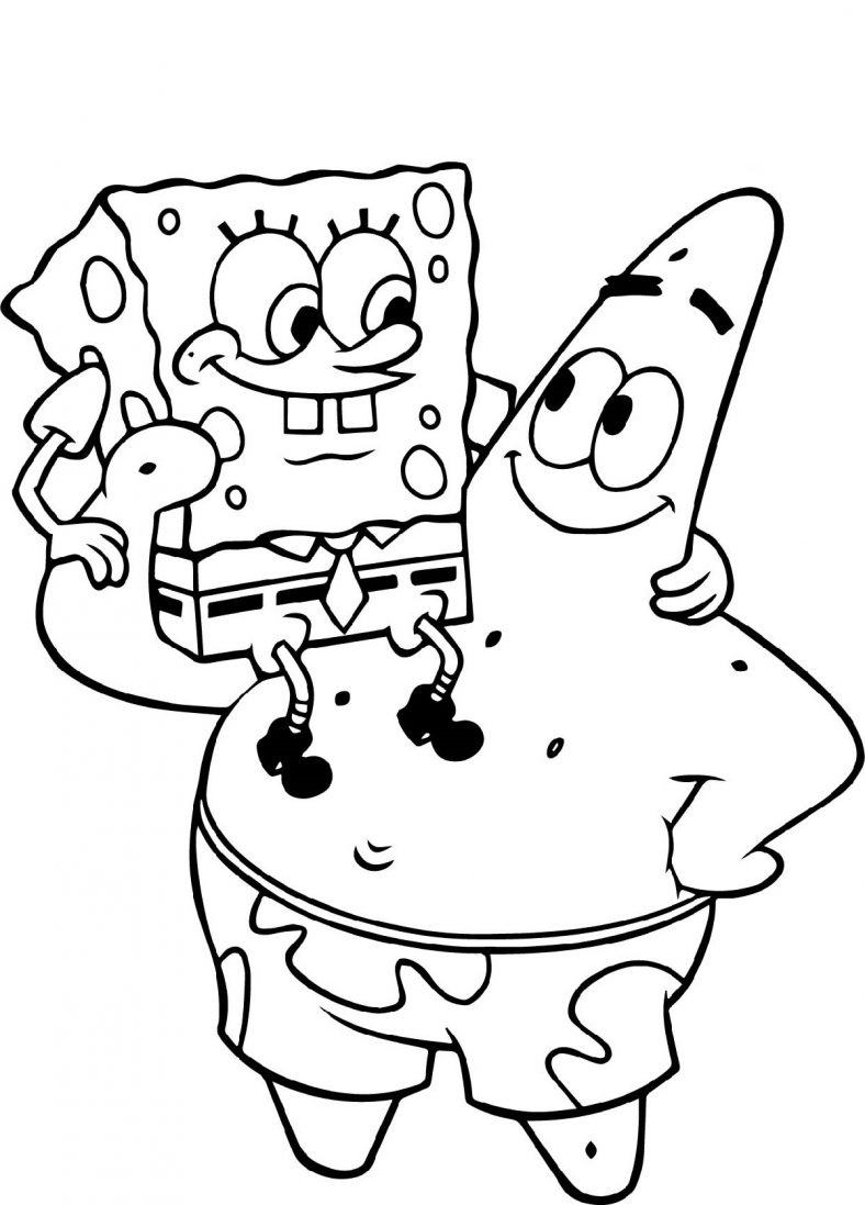 35 Cute SpongeBob Coloring Pages 8