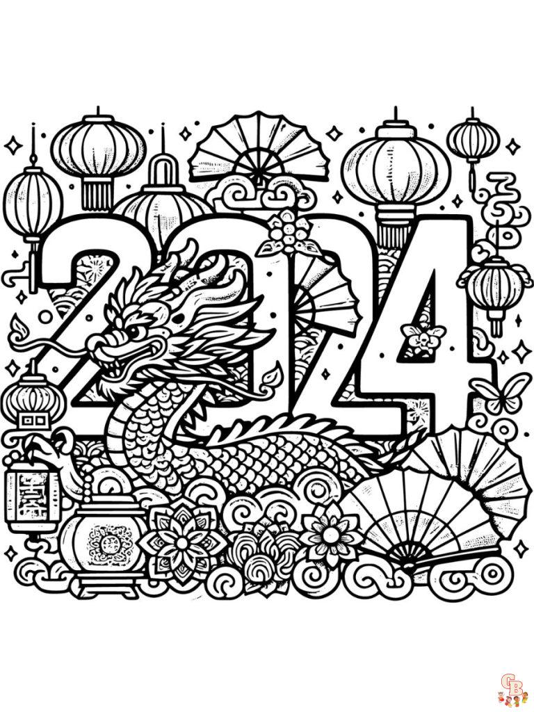 36 Chinese New Year Coloring Pages Festive Printable 10