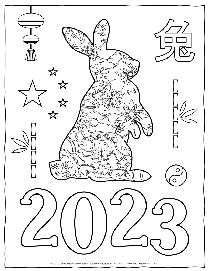 36 Chinese New Year Coloring Pages Festive Printable 15