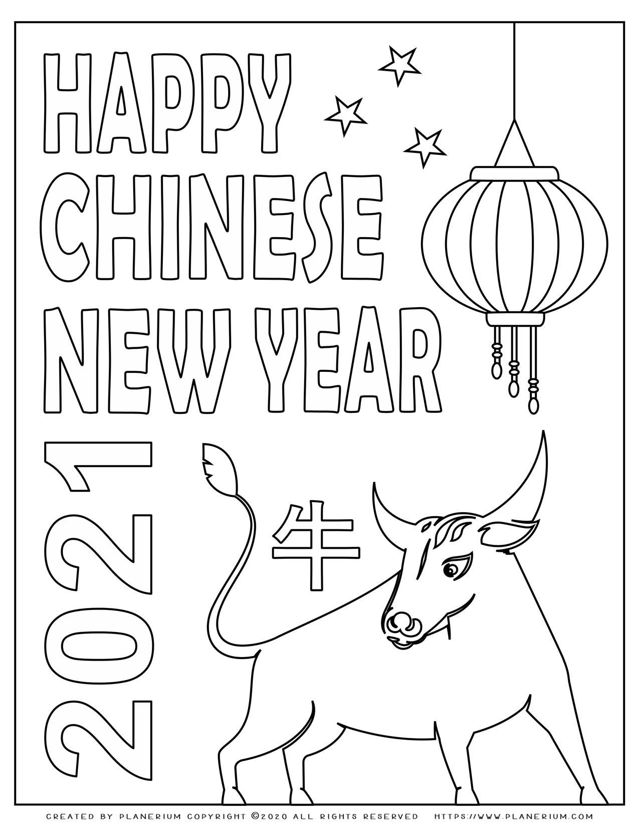 36 Chinese New Year Coloring Pages Festive Printable 4