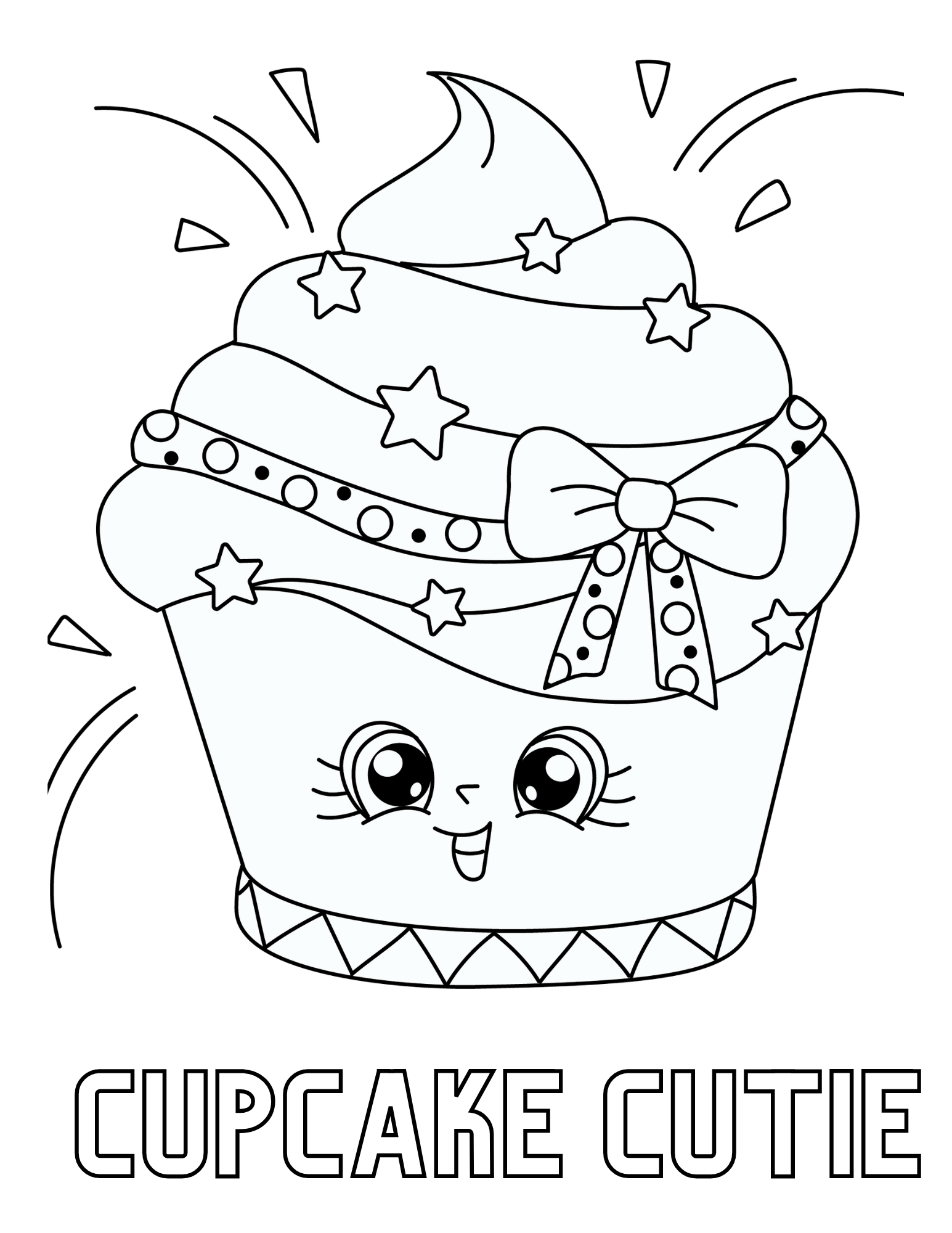 36 Colorful Cupcake Coloring Pages Printable 12