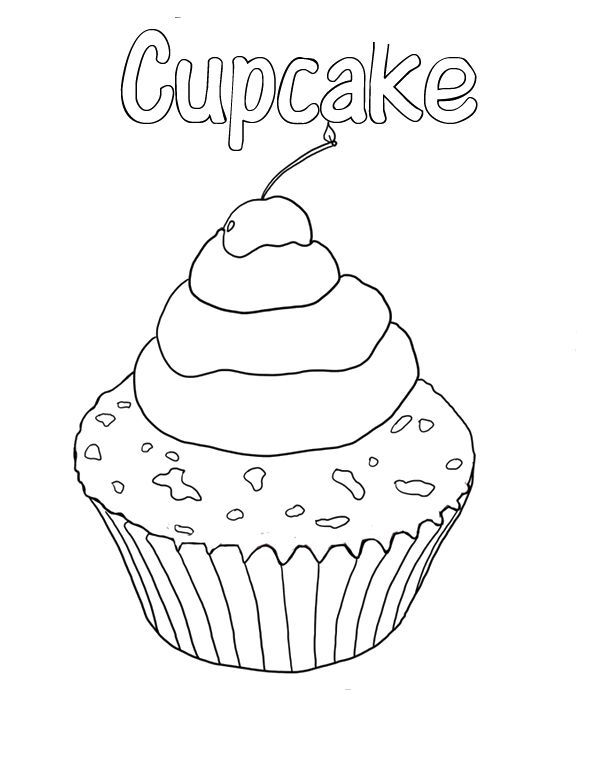 36 Colorful Cupcake Coloring Pages Printable 18