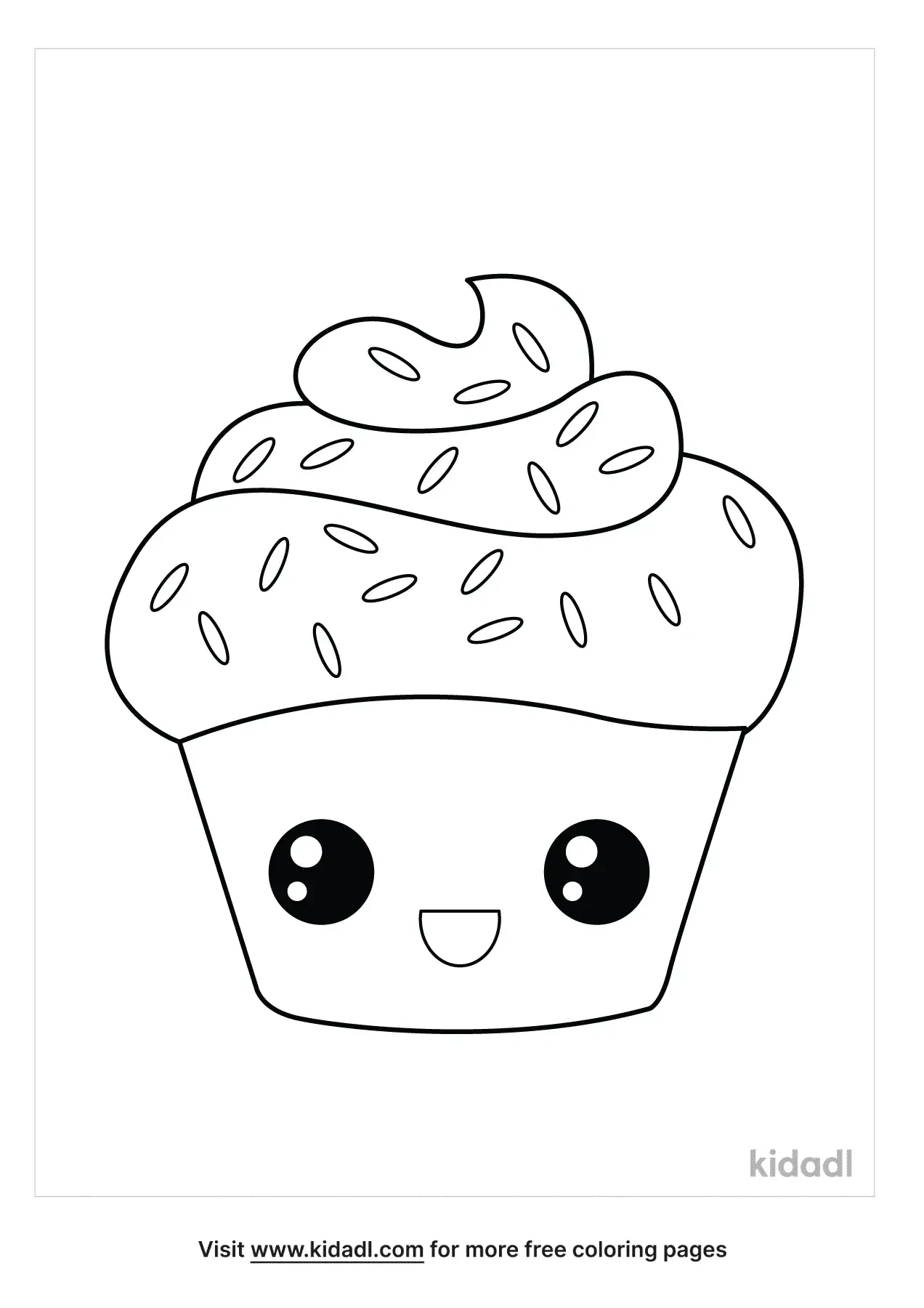 36 Colorful Cupcake Coloring Pages Printable 19