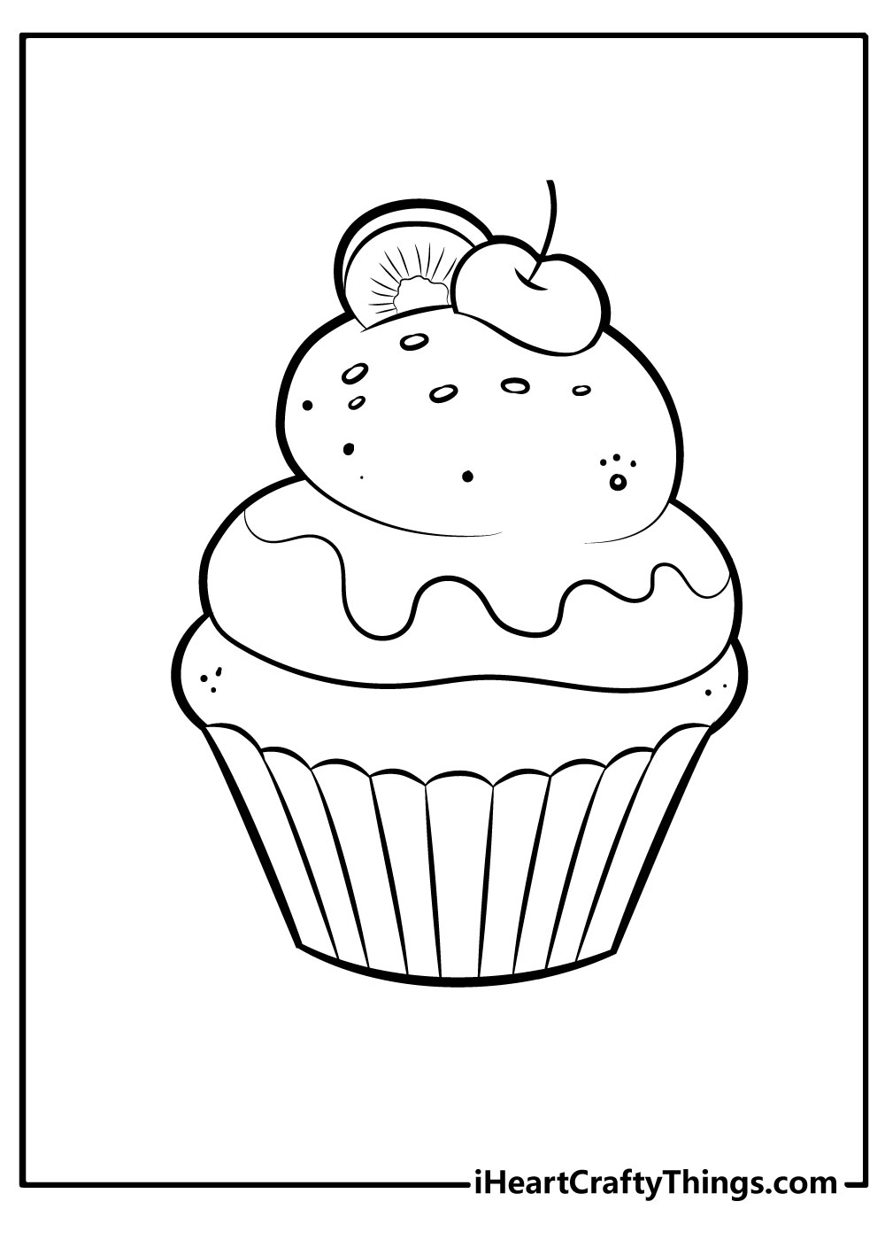 36 Colorful Cupcake Coloring Pages Printable 20