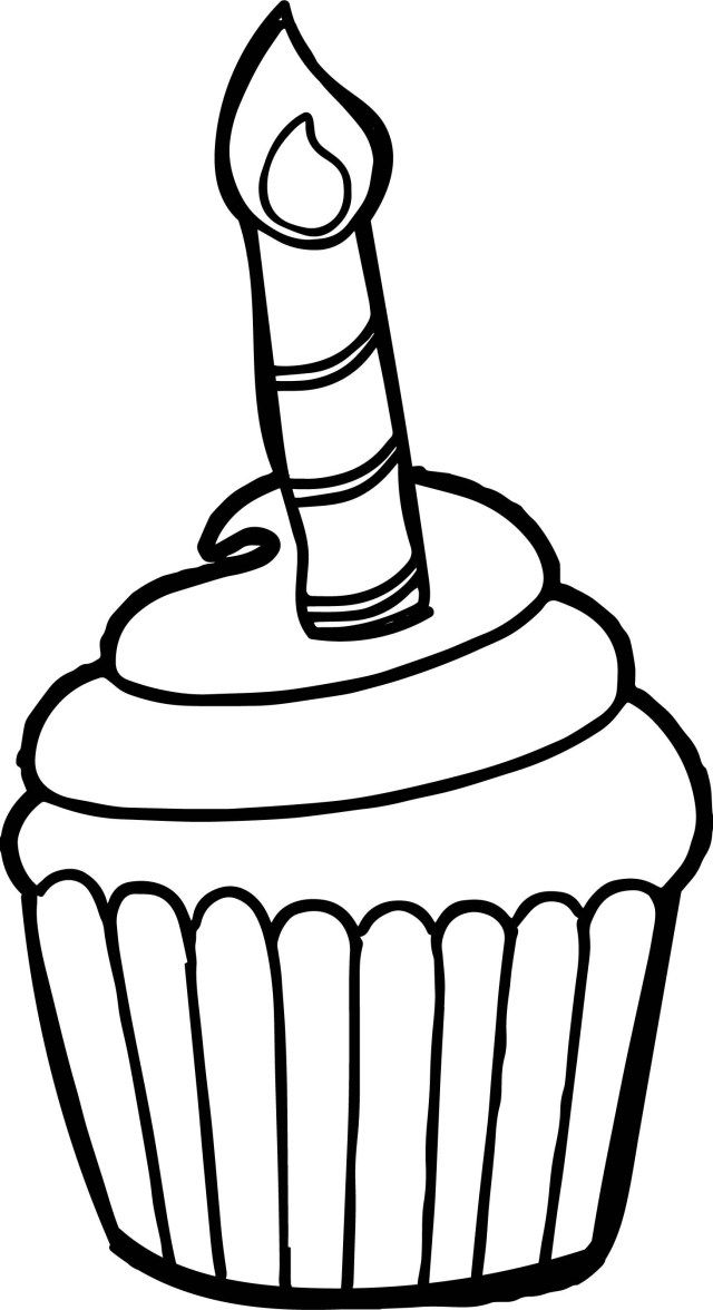 36 Colorful Cupcake Coloring Pages Printable 22