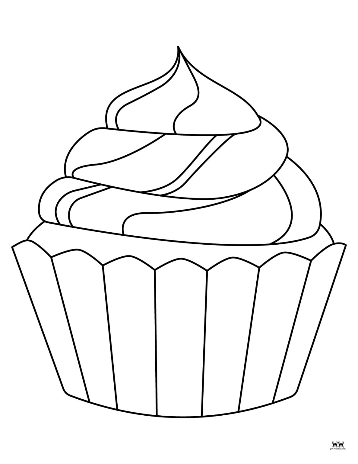 36 Colorful Cupcake Coloring Pages Printable 27