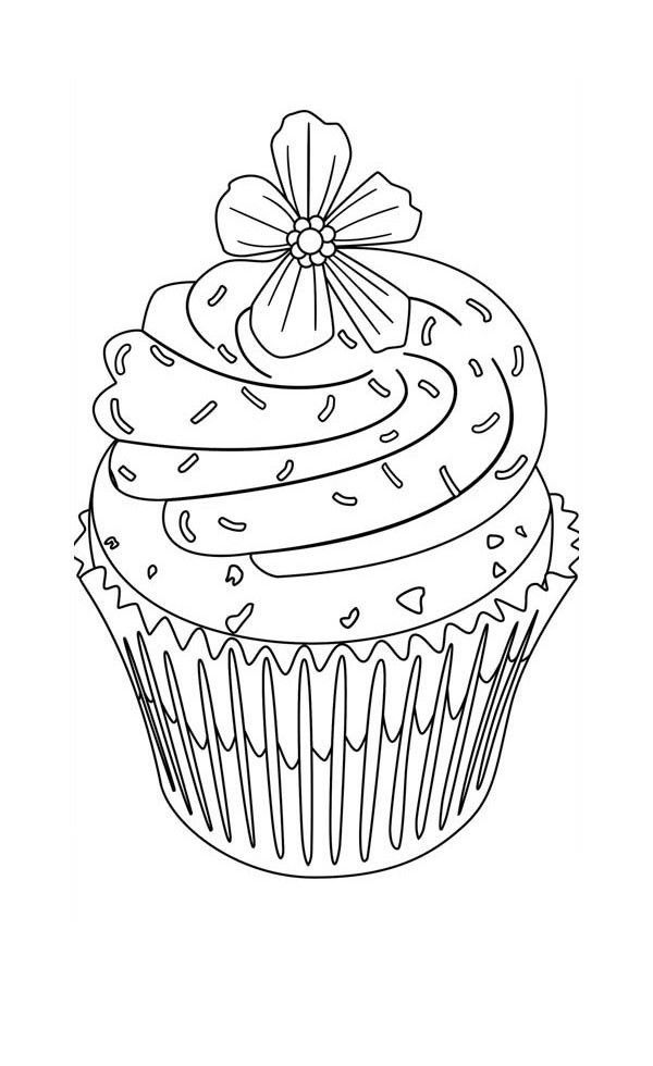 36 Colorful Cupcake Coloring Pages Printable 33