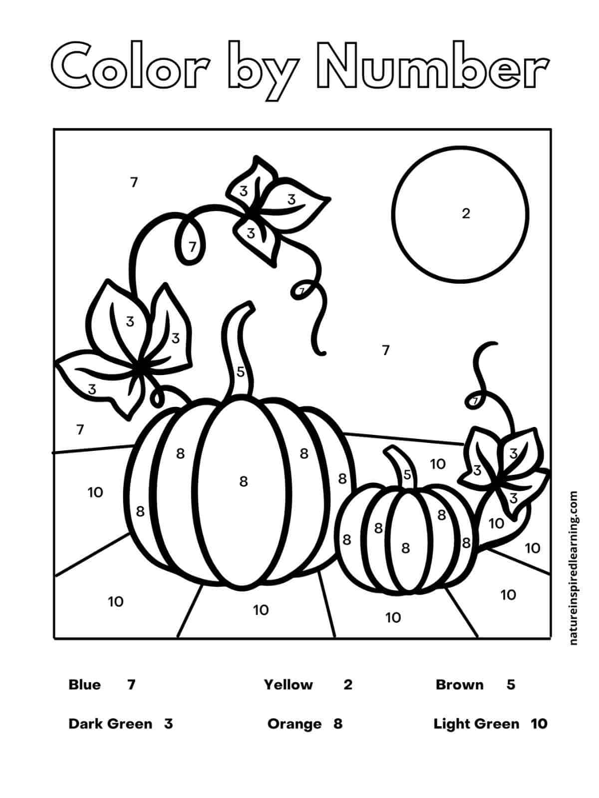 36 Free Halloween Color by Number Printables 16