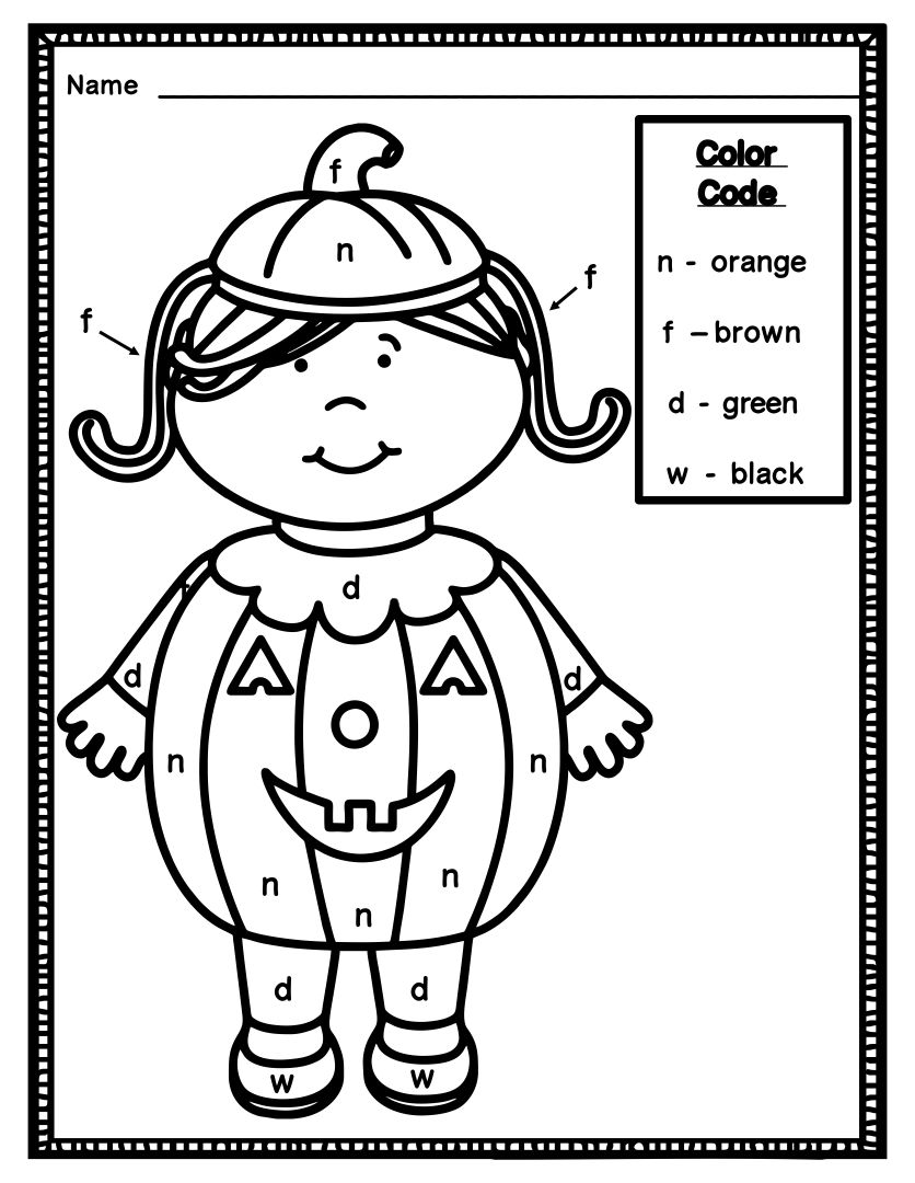 36 Free Halloween Color by Number Printables 20