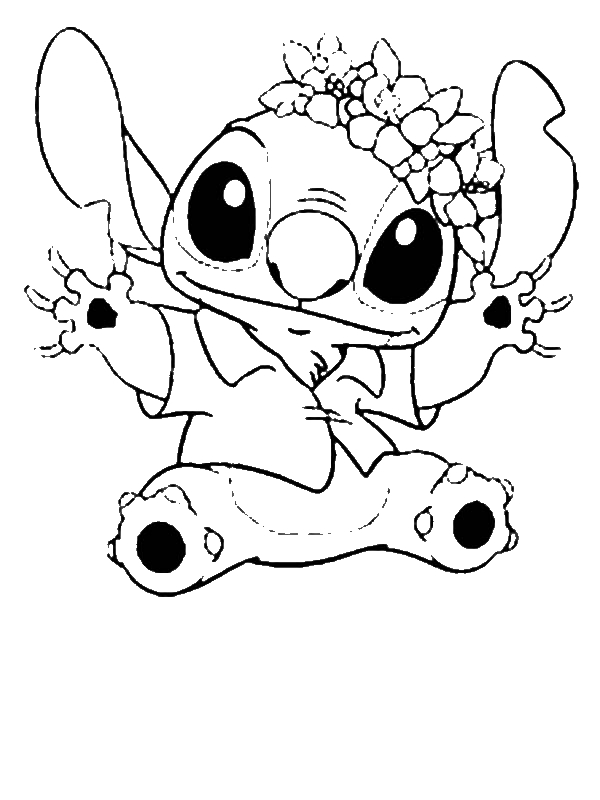 148+ Charming Angel Stitch Coloring Printable