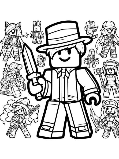 39 Roblox Coloring Pages 14