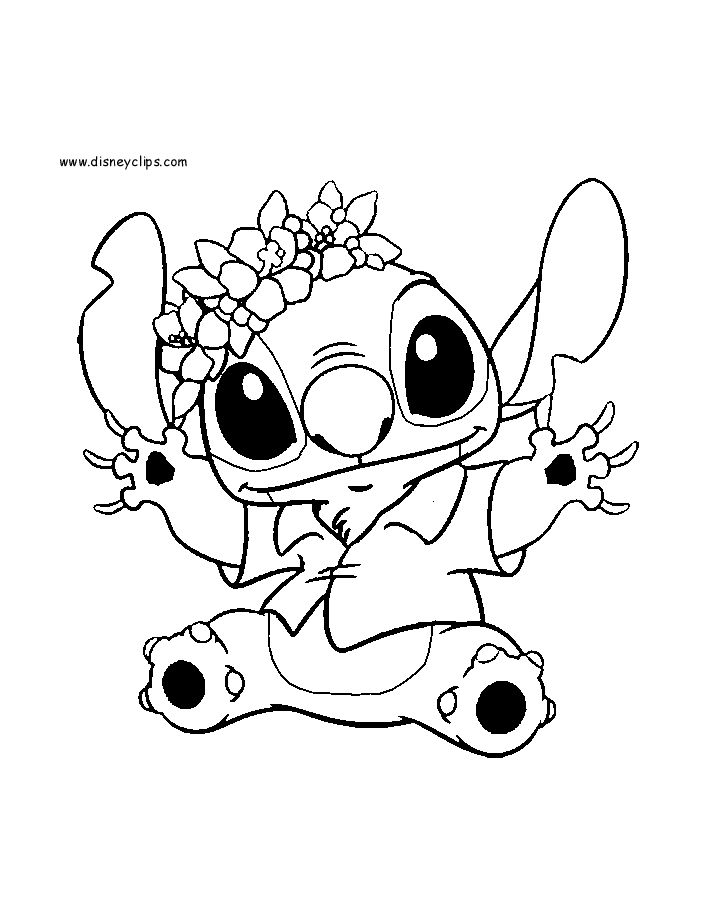 81+ Beautiful Stitch Coloring Printable