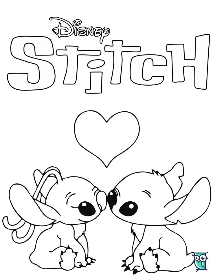 85+ Charming Angel Stitch Coloring Printable