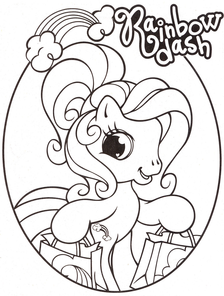 44+ Cute Pony Coloring Pages Printable