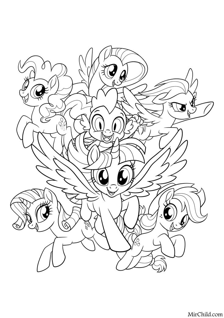 77+ Magical Pony Coloring Pages Printable