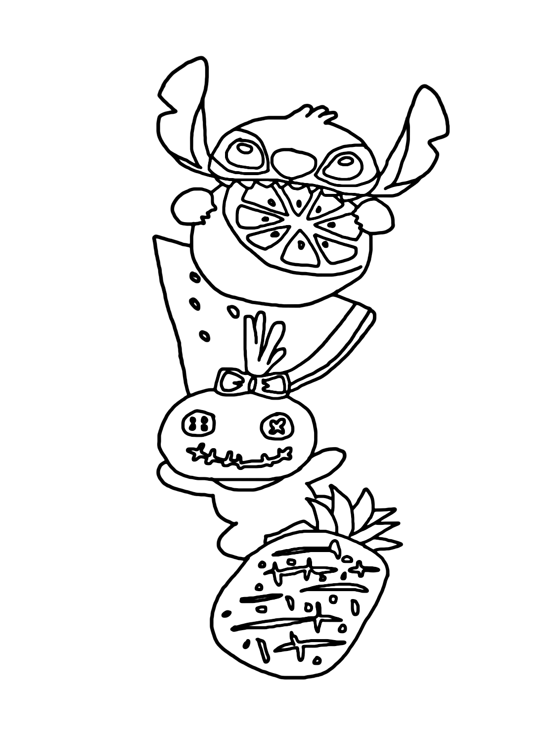 183+ Adorable Stitch Aloha Coloring Pages Printable