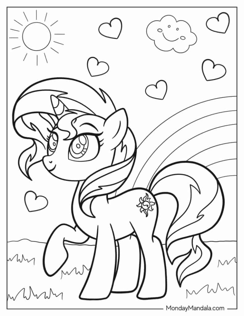 123+ Artistic Pony Coloring Pages Printable