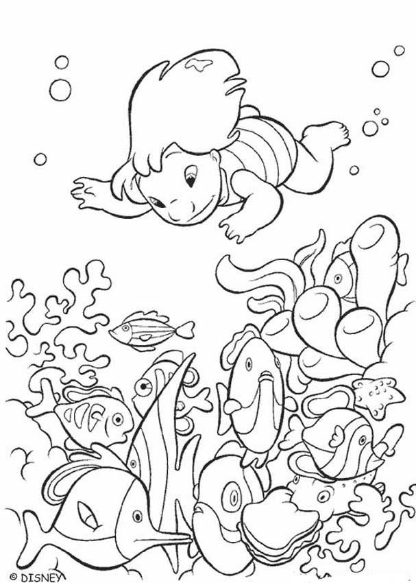 130+ Artistic Stitch Surfing Coloring Pages Printable