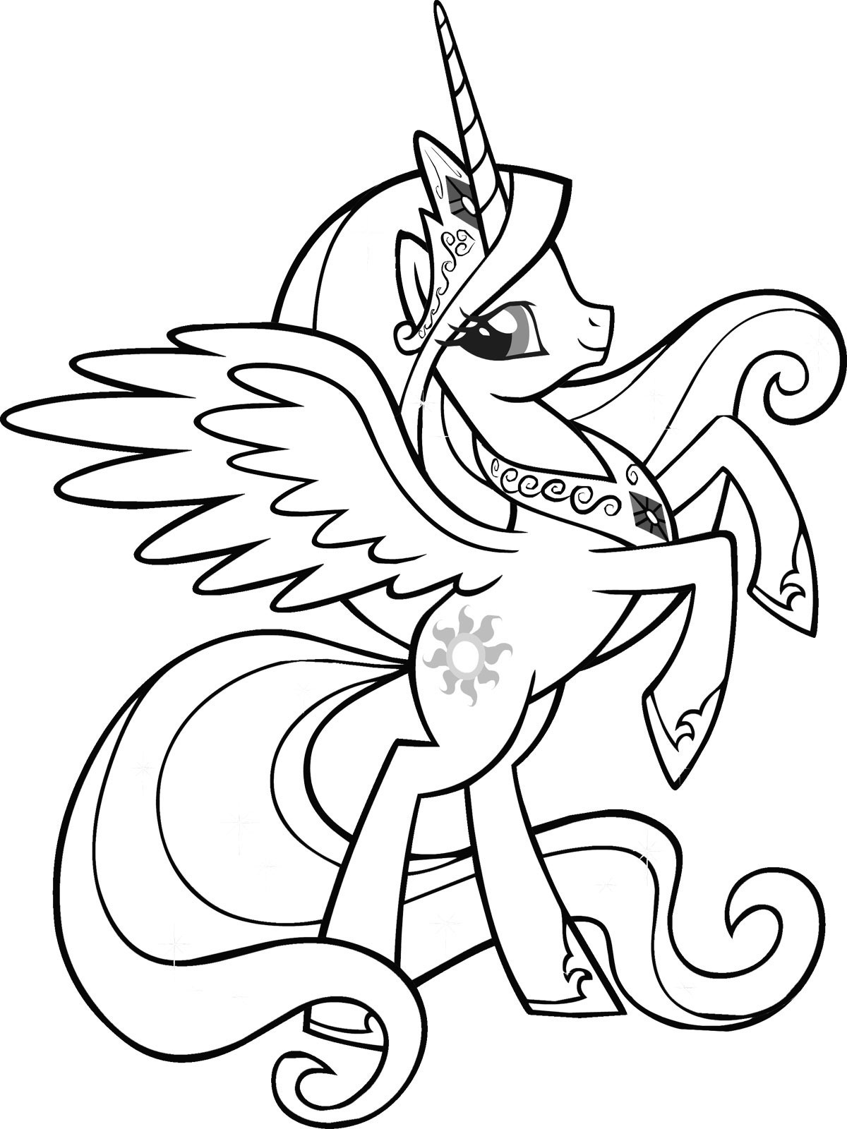 173+ Inspiring Pony Coloring Pages Printable