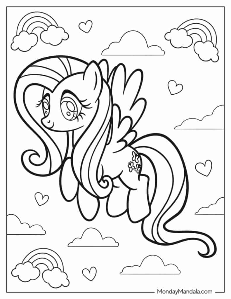 167+ Artistic Pony Coloring Pages Printable