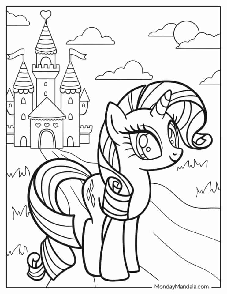 123+ Exciting Pony Coloring Pages Printable