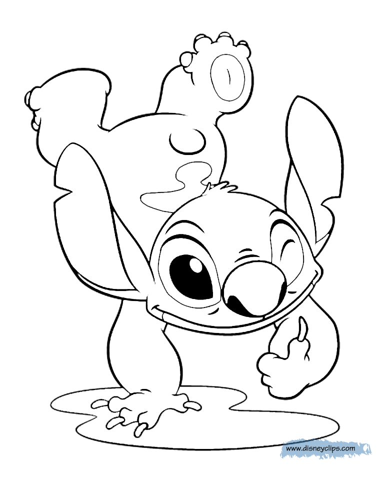 72+ Whimsical Stitch Surfing Coloring Pages Printable