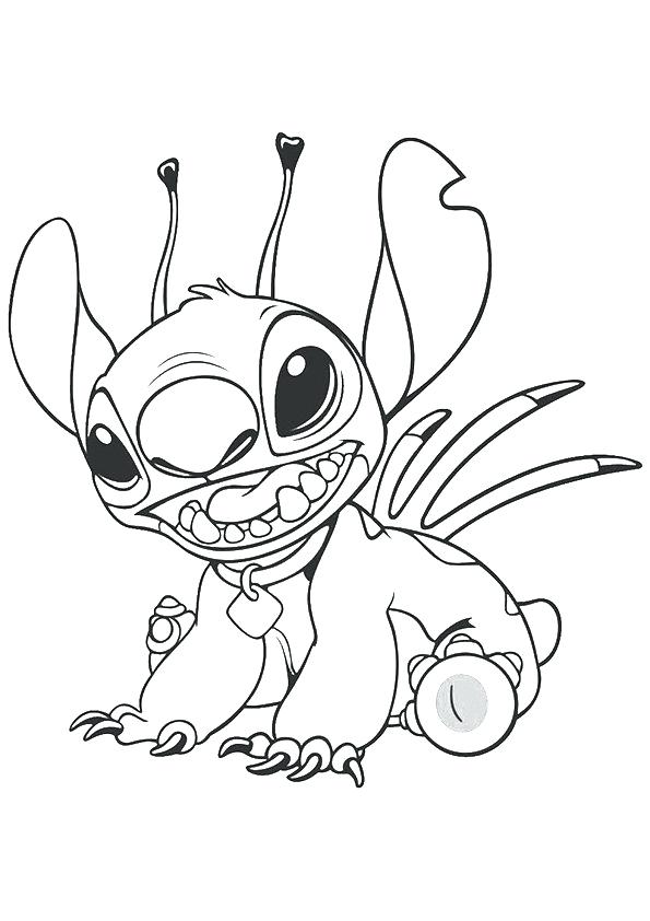 151+ Brightening Stitch Surfing Coloring Pages Printable