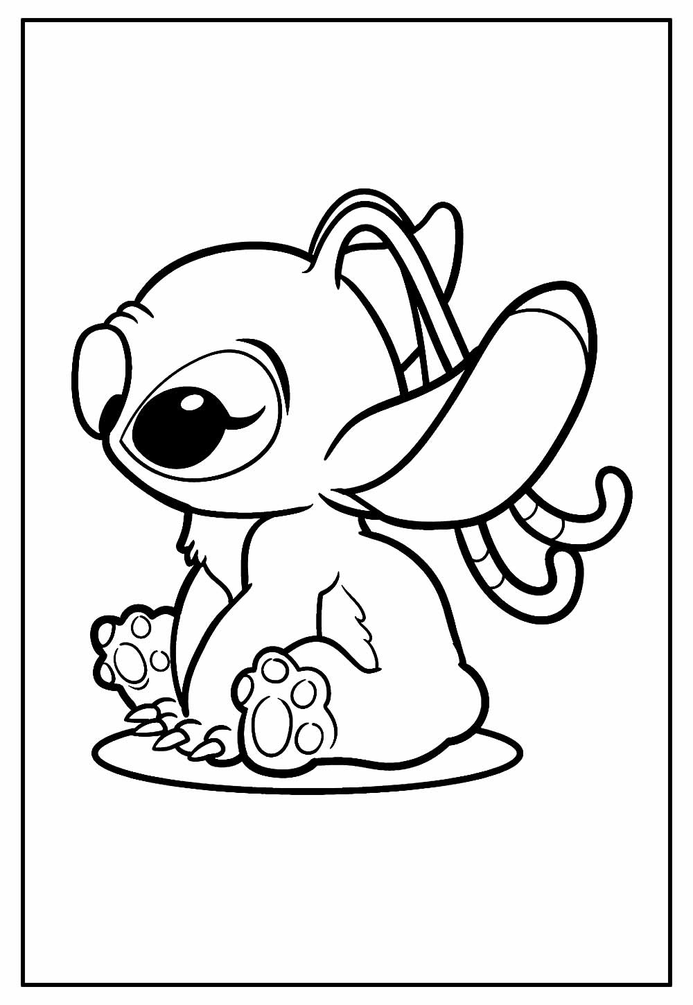 33+ Beautiful Angel Stitch Coloring Printable